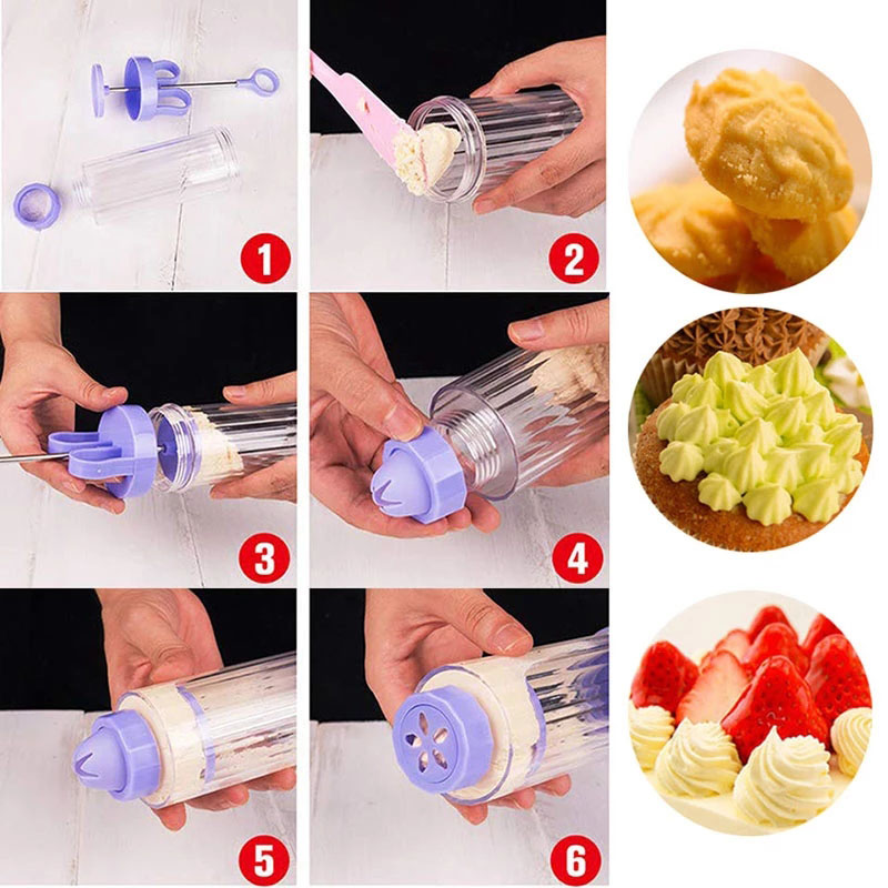 BOZZH DIY Manual Cookie Press  - Churros Maker Gun บทวิจารณ์และราคา