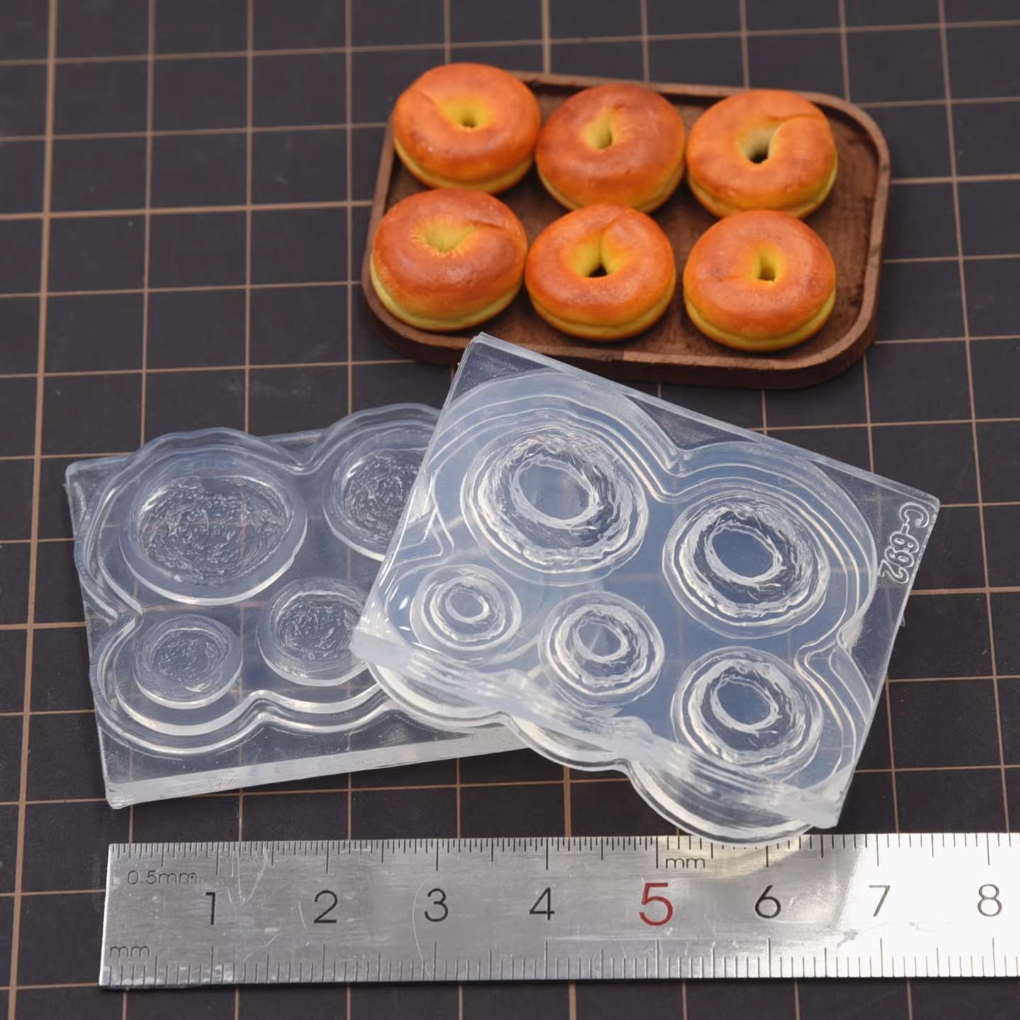 Polymer Clay Mini 3D Bagel Bre - Donut Mold Silicone บทวิจารณ์และราคา
