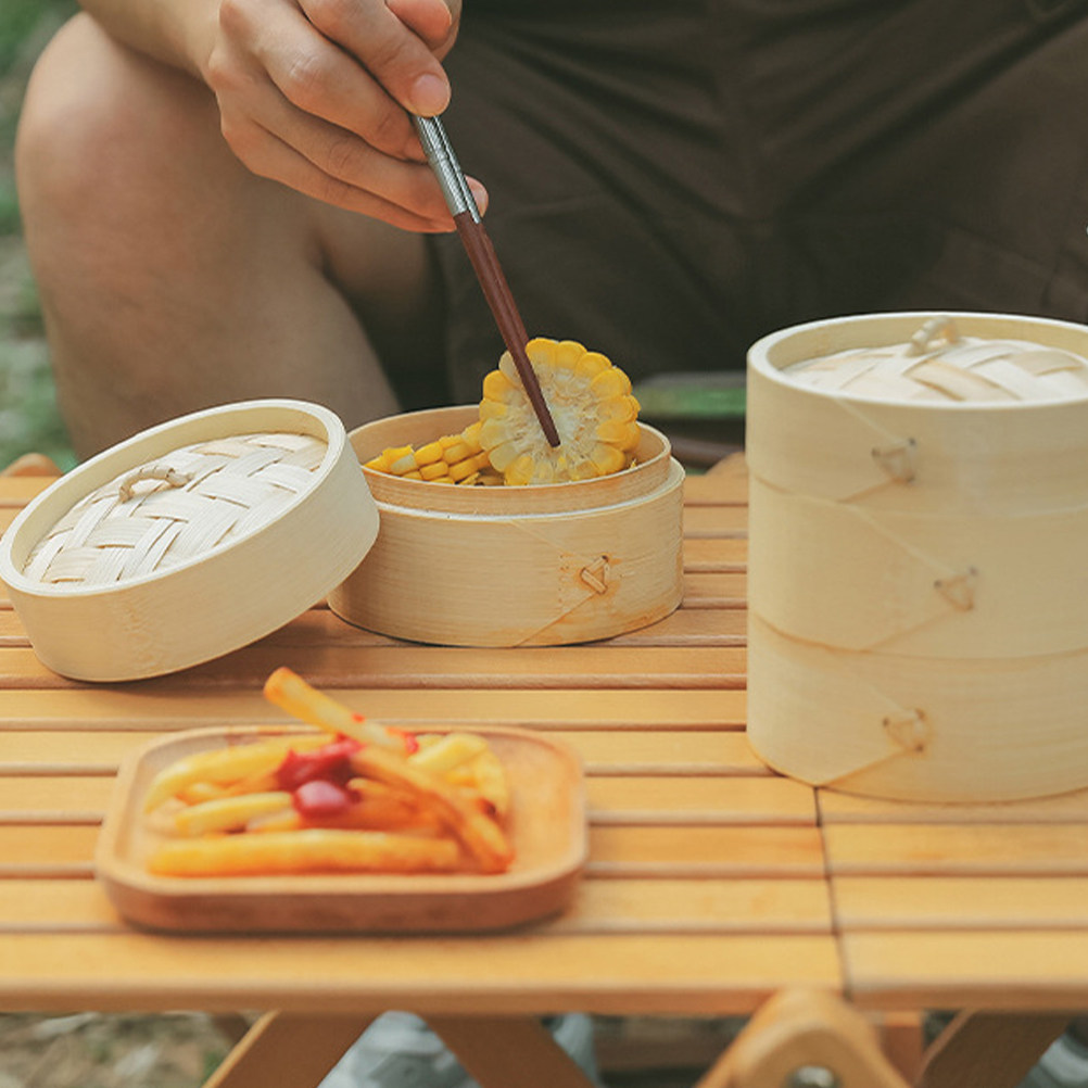 1Set Smooth Edge Bamboo Steame - Bao Steamer Bamboo บทวิจารณ์และราคา