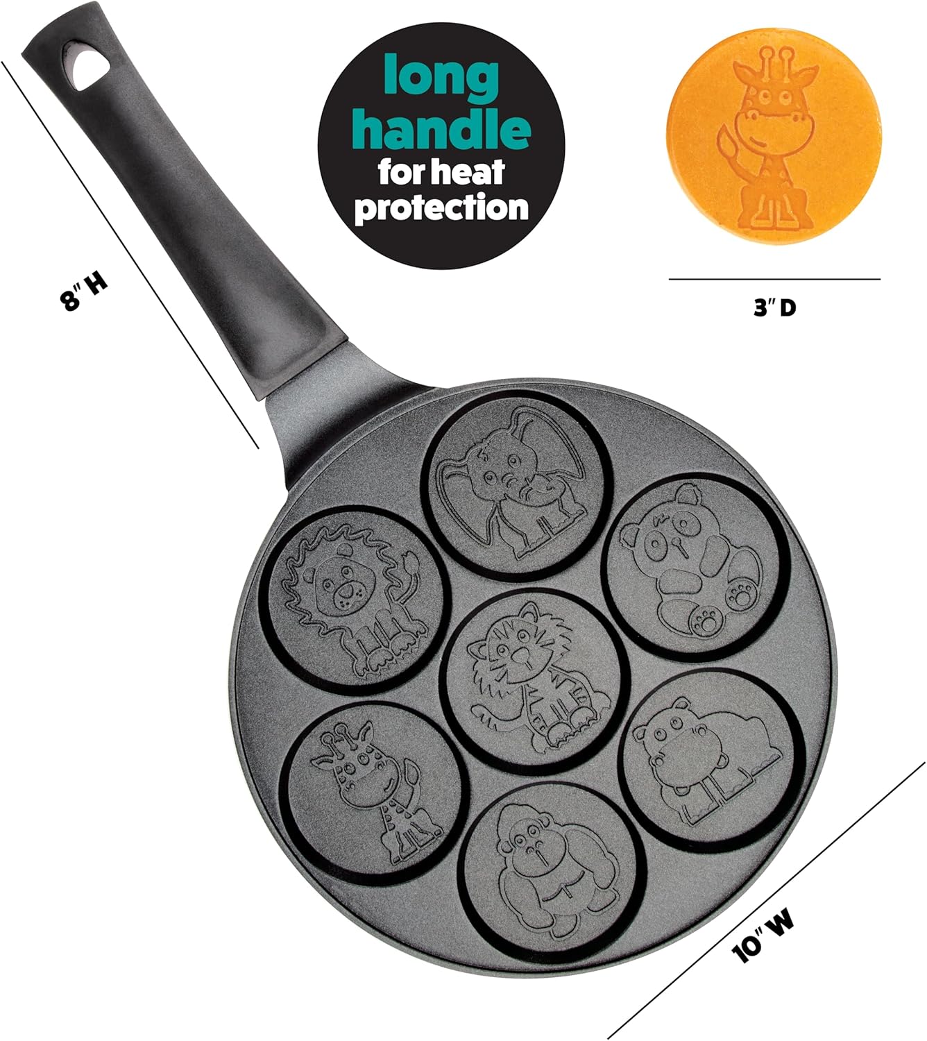 Animal Mini Pancake Pan - Make - Mini Pancake Griddle บทวิจารณ์และราคา