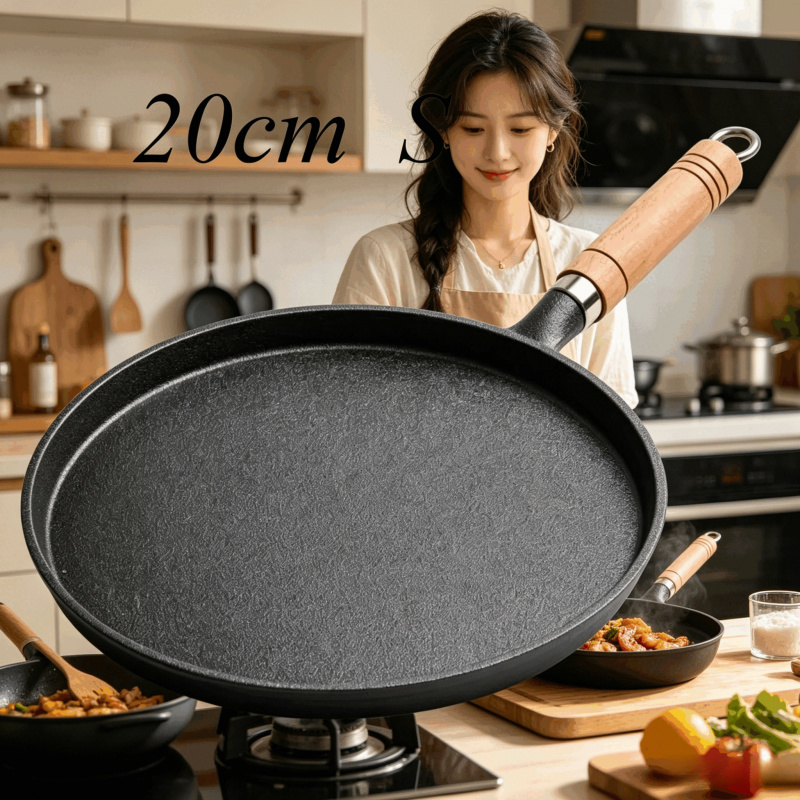 20cm Cast Iron Skillet Wooden  - Cast Iron Corn บทวิจารณ์และราคา