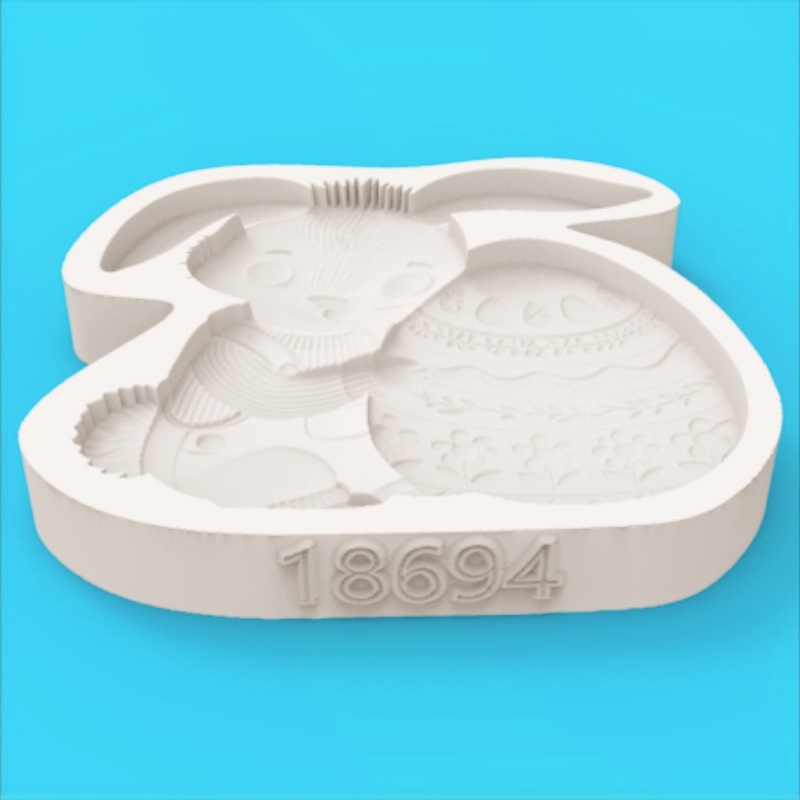 Easter Egg-Holding Bunny Silic - Bunny Cake Mold บทวิจารณ์และราคา